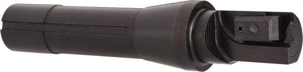 APT - 1" Cut Diam, 0.65" Max Depth of Cut, 5-7/8" OAL, Indexable Square Shoulder End Mill - TPC 32..., TPG 32., TPU 32. Inserts, R8 90° Lead Angle, Series Tri-Dex - Industrial Tool & Supply