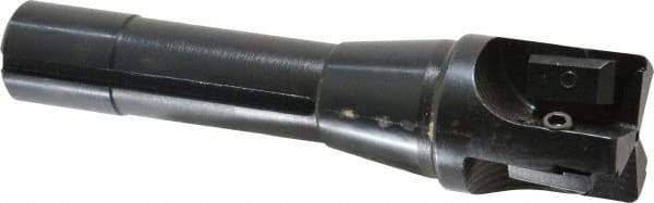 APT - 1-1/2" Cut Diam, 0.65" Max Depth of Cut, 5-7/8" OAL, Indexable Square Shoulder End Mill - TPC 32..., TPG 32., TPU 32. Inserts, R8 90° Lead Angle, Series Tri-Dex - Industrial Tool & Supply