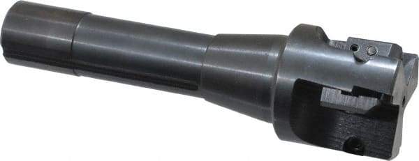 APT - 1-3/4" Cut Diam, 0.65" Max Depth of Cut, 5-7/8" OAL, Indexable Square Shoulder End Mill - TPC 32..., TPG 32., TPU 32. Inserts, R8 90° Lead Angle, Series Tri-Dex - Industrial Tool & Supply
