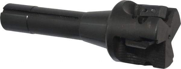 APT - 2" Cut Diam, 0.65" Max Depth of Cut, 5-7/8" OAL, Indexable Square Shoulder End Mill - TPC 32..., TPG 32., TPU 32. Inserts, R8 90° Lead Angle, Series Tri-Dex - Industrial Tool & Supply