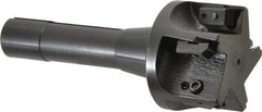 APT - 2-1/2" Cut Diam, 0.65" Max Depth of Cut, 5-7/8" OAL, Indexable Square Shoulder End Mill - TPC 32..., TPG 32., TPU 32. Inserts, R8 90° Lead Angle, Series Tri-Dex - Industrial Tool & Supply