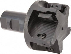 APT - 3" Cut Diam, 0.65" Max Depth of Cut, 1-1/4" Shank Diam, 3-7/8" OAL, Indexable Square Shoulder End Mill - TPC 32..., TPG 32., TPU 32. Inserts, Weldon Shank, 90° Lead Angle, Series Tri-Dex - Industrial Tool & Supply