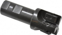 APT - 1-1/2" Cut Diam, 0.65" Max Depth of Cut, 1" Shank Diam, 3-7/8" OAL, Indexable Square Shoulder End Mill - TPC 32..., TPG 32., TPU 32. Inserts, Weldon Shank, 90° Lead Angle, Series Tri-Dex - Industrial Tool & Supply