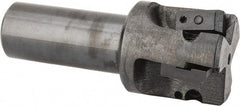 APT - 1-5/8" Cut Diam, 0.65" Max Depth of Cut, 1" Shank Diam, 3-7/8" OAL, Indexable Square Shoulder End Mill - TPC 32..., TPG 32., TPU 32. Inserts, Weldon Shank, 90° Lead Angle, Series Tri-Dex - Industrial Tool & Supply