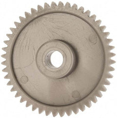 Made in USA - 48 Pitch, 2" Pitch Diam, 2.083" OD, 48 Tooth Spur Gear - 1/4" Face Width, 5/16" Bore Diam, 43/64" Hub Diam, 20° Pressure Angle, Acetal - Industrial Tool & Supply