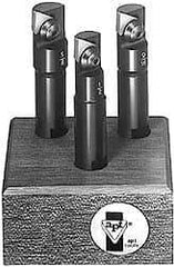 APT - 12 to 18mm Cutting Diam, Straight Shank, Indexable Tridex End Mill Set - 3, 5 Inserts, EMM Carbide Toolholder, Series Miniature - Industrial Tool & Supply