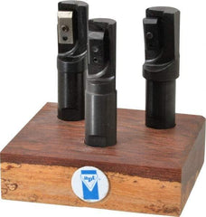 APT - 3/4 to 1" Cutting Diam, 3/4" Shank Diam, Indexable Tridex End Mill Set - EM Carbide Toolholder, Series Tri-Dex - Industrial Tool & Supply