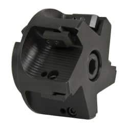 APT - 5 Inserts, 3" Cut Diam, 1" Arbor Diam, 2" Max Depth of Cut, Indexable Square-Shoulder Face Mill - 0/90° Lead Angle, 2" High, TPC 32..., TPG 32., TPU 32. Insert Compatibility, Series EMS - Industrial Tool & Supply