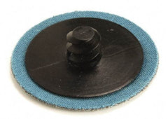 Superior Abrasives - 1-1/2" Disc Diam, 50 Grit, Aluminum Oxide Quick Change Disc - Type R Attaching System, Coated, Coarse Grade - Industrial Tool & Supply