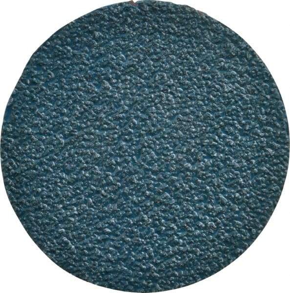 Tru-Maxx - 3" Disc Diam, 36 Grit, Zirconia Alumina Quick Change Disc - Type R Attaching System, Coated, Blue, Very Coarse Grade - Industrial Tool & Supply