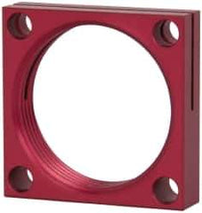 De-Sta-Co - 1-3/4 - 12 Thread, 0.2795" Mounting Hole, Aluminum Clamp Mounting Block - 1/2" Thick x 2" Long x 2" Wide - Industrial Tool & Supply