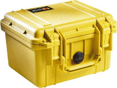 Pelican Products, Inc. - 9-11/16" Wide x 6-7/8" High, Clamshell Hard Case - Yellow, Polyethylene - Industrial Tool & Supply