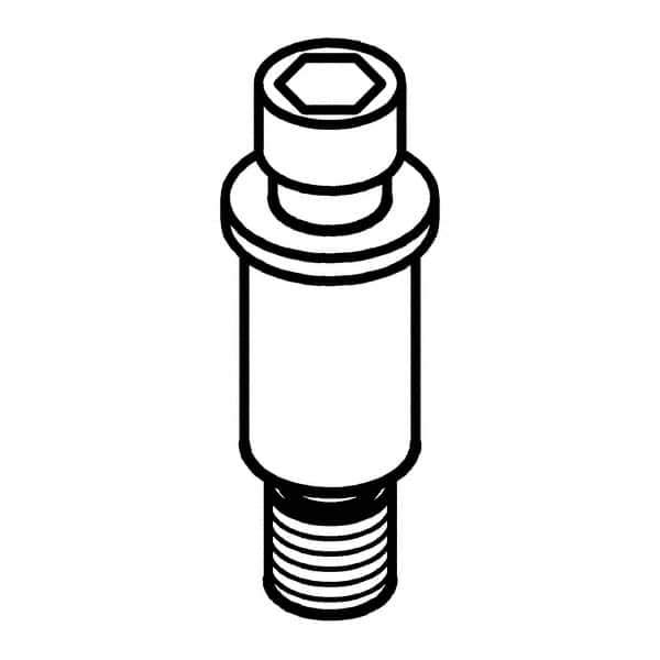 Kennametal - 2.5mm Hex Socket, M6.3x1 Thread, Lock Pin for Indexable Turning Tools - Compatible with CKM34 Clamps - Industrial Tool & Supply