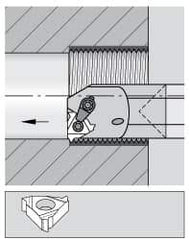 Kennametal - 22.86mm Min Bore Diam, 254mm OAL, 19.05mm Shank Diam, E-LSE Indexable Boring Bar - LT Insert, Screw Holding Method - Industrial Tool & Supply