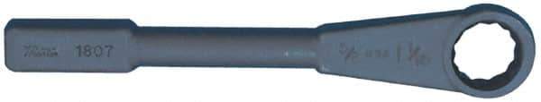 Martin Tools - 3" 12 Point Striking Box Wrench - Single End, 4-31/64" Head Diam x 1-5/8" Head Thickness, 13-13/16" OAL, Steel, Black Finish - Industrial Tool & Supply