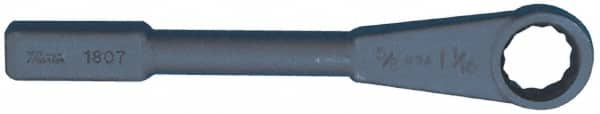 Martin Tools - 4-1/4", 12 Point, Black Finish, Single End, Striking Box Wrench - Industrial Tool & Supply
