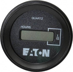 Durant - Supertwist LCD Display Hour Meter - 58.4mm High, 48DC-150DC Voltage, Solid State Hourmeter Round - Industrial Tool & Supply