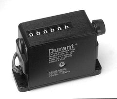 Durant - 6 Digit Wheel Display Counter - Keyed Reset - Industrial Tool & Supply