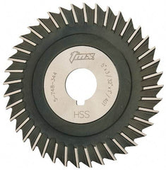 Value Collection - 5" Blade Diam x 3/32" Blade Thickness, 1" Hole, 40 Teeth, High Speed Steel Side Chip Saw - Straight Tooth, Arbor Connection, Uncoated - Industrial Tool & Supply