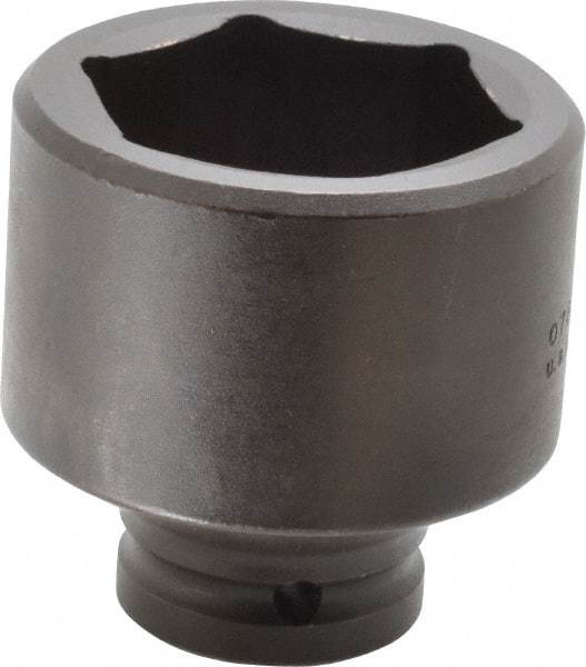 Proto - 3/4" Drive 2-1/8" Standard Impact Socket - 6 Points, 3-3/32" OAL - Industrial Tool & Supply