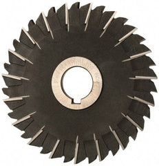 Value Collection - 5" Blade Diam x 3/16" Blade Thickness, 1" Hole, 38 Teeth, High Speed Steel Side Chip Saw - Staggered Tooth, Arbor Connection, Right Hand Cut, Uncoated, with Keyway - Industrial Tool & Supply