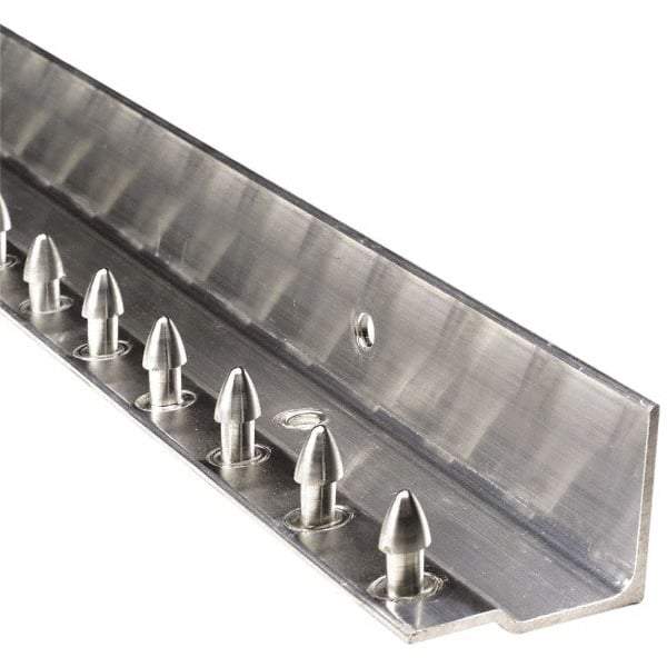 Aleco - 3Ft. Long Aluminum Boltless Dock Strip Door Mounting Hardware - For Use with Vinyl Strip Material (All Widths) - Industrial Tool & Supply