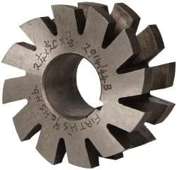 Value Collection - 1/4" Radius, 1/2" Circle Diam, 2-1/4" Cutter Diam, 1/2" Cutting Width, Arbor Connection, Concave Radius Cutter - High Speed Steel, Oxide Finish, Form Relieved, 10 Teeth - Industrial Tool & Supply