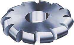 Value Collection - 5/16" Radius, 3-1/2" Diam, 12 Teeth, Arbor Connection, High Speed Steel Convex Radius Cutter - Form Relieved Relief, Bright Finish - Industrial Tool & Supply