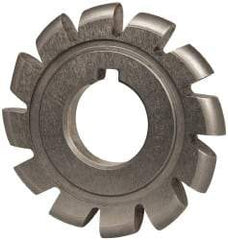 Value Collection - 11/64" Radius, 2-3/4" Diam, 12 Teeth, Arbor Connection, High Speed Steel Convex Radius Cutter - Form Relieved Relief, Bright Finish - Industrial Tool & Supply