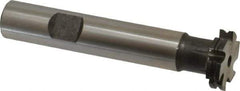 Made in USA - 1/32" Radius, 1/16" Circle Diam, 3/4" Diam x 0.165" Wide Cut, High Speed Steel Concave Radius Cutter - 3" OAL, 1/2" Shank Diam, Shank Connection, Uncoated, Form Relieved, 6 Teeth, Weldon Flat - Industrial Tool & Supply