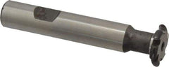 Made in USA - 1/16" Radius, 1/8" Circle Diam, 3/4" Cutter Diam, Shank Connection, Convex Radius Cutter - 1/2" Shank Diam, 3" OAL, High Speed Steel, Uncoated, Form Relieved, 6 Teeth, Weldon Flat - Industrial Tool & Supply