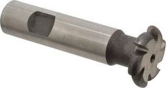 Made in USA - 1/8" Radius, 1/4" Circle Diam, 1-1/4" Cutter Diam, Shank Connection, Convex Radius Cutter - 3/4" Shank Diam, 3-1/2" OAL, High Speed Steel, Uncoated, Form Relieved, 6 Teeth, Weldon Flat - Industrial Tool & Supply
