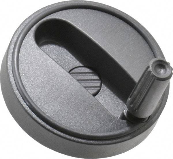 KIPP - 3.15" Diam, Thermoplastic Handwheel with Handle - 0.98" Hub Diam - Industrial Tool & Supply