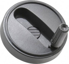 KIPP - 3.15" Diam, Thermoplastic Handwheel with Handle - 0.98" Hub Diam - Industrial Tool & Supply
