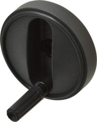 KIPP - 3.15" Diam, Thermoplastic Handwheel with Handle - 0.98" Hub Diam - Industrial Tool & Supply