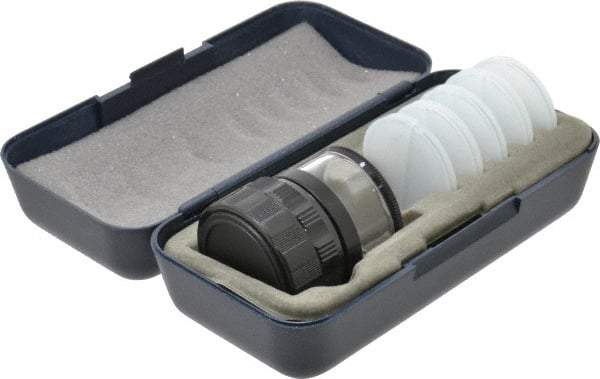 SPI - 5 Reticle, 10x Max Magnification, 1-3/8 Inch Lense Diameter, Pocket Comparator - Reticle No. 1, 5, 7, 8, 12 - Industrial Tool & Supply