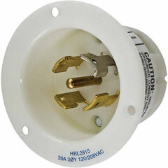 Hubbell Wiring Device-Kellems - 3-Phase Wye 120/208 VAC 30A NEMA L21-30P Industrial Twist Lock Inlet - Industrial Tool & Supply