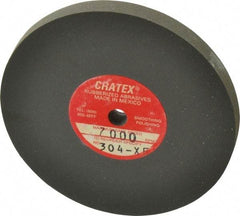 Cratex - 3" Diam x 1/4" Hole x 1/4" Thick, Surface Grinding Wheel - Silicon Carbide, Extra Fine Grade, 7,000 Max RPM, Rubber Bond, No Recess - Industrial Tool & Supply