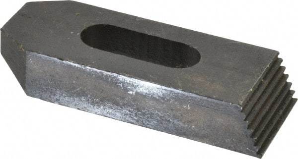 Value Collection - 5/8" Stud, Heat Treated Steel, Plain Strap Clamp - 1.772" Travel, 4" OAL x 1-1/2" Wide x 3/4" High, Black Oxide Finish, Tapered Nose - Industrial Tool & Supply