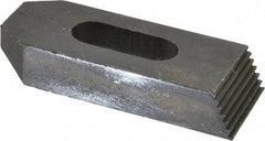 Value Collection - 5/8" Stud, Heat Treated Steel, Plain Strap Clamp - 1.772" Travel, 4" OAL x 1-1/2" Wide x 3/4" High, Black Oxide Finish, Tapered Nose - Industrial Tool & Supply