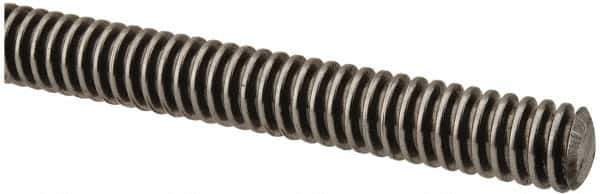 Keystone Threaded Products - 3/8-12 Acme, 3' Long, Low Carbon Steel Precision Acme Threaded Rod - Right Hand Thread, 2C Fit - Industrial Tool & Supply