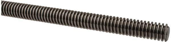 Keystone Threaded Products - 1/2-10 Acme, 6' Long, Low Carbon Steel Precision Acme Threaded Rod - Right Hand Thread, 2C Fit - Industrial Tool & Supply