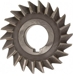 Value Collection - 3" Diam x 5/8" Width of Cut, 45° Included Angle, Arbor Connection, High Speed Steel Single Angle Cutter - Right Hand Cut, Oxide Finish - Industrial Tool & Supply
