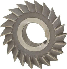 Value Collection - 3" Diam x 5/8" Width of Cut, 60° Included Angle, Arbor Connection, High Speed Steel Single Angle Cutter - Right Hand Cut, Oxide Finish - Industrial Tool & Supply