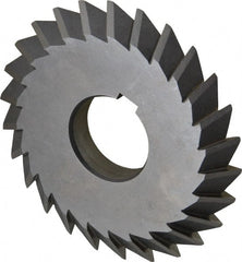 Value Collection - 4° 4" Cut Diam, 1/2" Cut Width, 1-1/4" Arbor, High Speed Steel Double-Angle Cutter - Industrial Tool & Supply