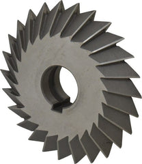 Value Collection - 5° 5" Cut Diam, 1" Cut Width, 1-1/4" Arbor, High Speed Steel Double-Angle Cutter - Industrial Tool & Supply