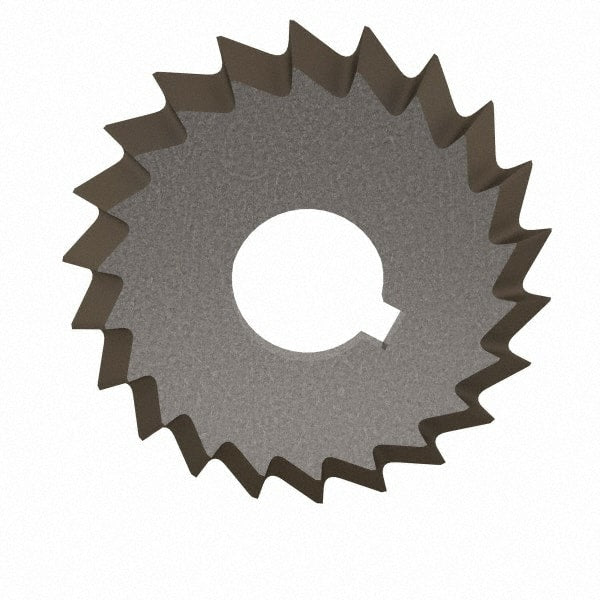 Value Collection - 2-3/4° 2-3/4" Cut Diam, 1/2" Cut Width, 1" Arbor, High Speed Steel Double-Angle Cutter - Industrial Tool & Supply