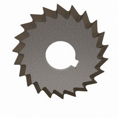 Value Collection - 2-3/4° 2-3/4" Cut Diam, 1/2" Cut Width, 1" Arbor, High Speed Steel Double-Angle Cutter - Industrial Tool & Supply