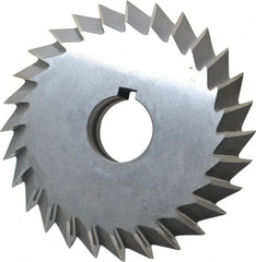 Value Collection - 5° 5" Cut Diam, 1" Cut Width, 1-1/4" Arbor, High Speed Steel Double-Angle Cutter - Industrial Tool & Supply