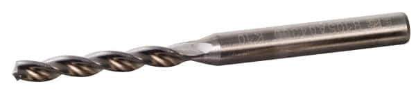 Kennametal - 0.3566" 130° Solid Carbide Jobber Drill - TiAlN Finish, Right Hand Cut, Spiral Flute, Straight Shank, 4.06" OAL, Standard Point - Industrial Tool & Supply